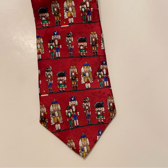 Christmas Nutcracker Tie 100% Silk - Picture 2 of 3